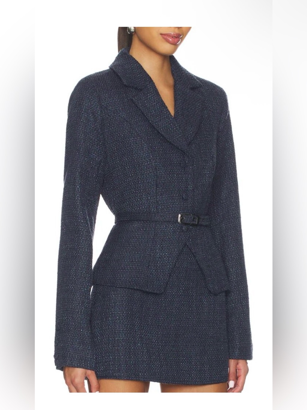 Revolve New Navy Fawm Blazer Xs $84msrp